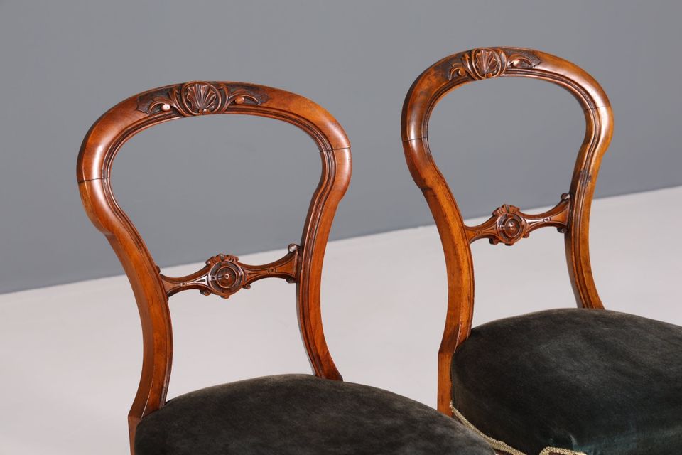 2x Traumhafte Louis Philippe Stühle um 1880 Biedermeier Stuhl Set Antik Sekretär Stühle Artikel-Nr.: B854 in Berlin