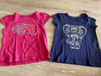 2 Shirts kurzarm Gr. 98 Elefant blau/pink Niedersachsen - Stuhr Vorschau
