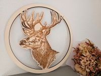 Dekoration Hoop Wandbild Hirsch fein gezeichnet Bayern - Bad Kohlgrub Vorschau