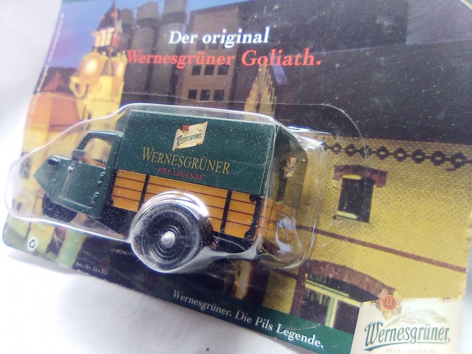 Modellauto Wernesgrüner Framo und Goliath in Bad Hersfeld
