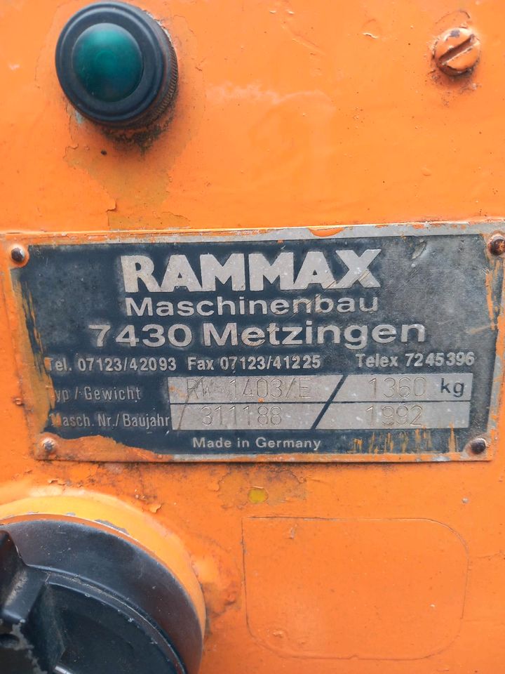 Rammax Baumaschine in Kirtorf