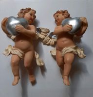 2 kleine süße Engel mit silbernem Herz - 13 cm - Deko Weihnachten Niedersachsen - Lehrte Vorschau