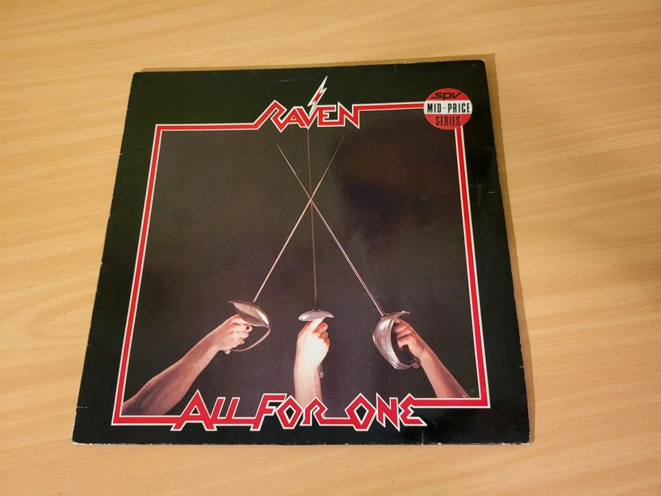 RAVEN all for one ROADRUNNER VINYL LP SCHALLPLATTE in Lutter am Barenberge