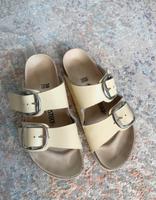Birkenstock big buckle Echtleder exquisite Arizona Leder Creme Berlin - Lichtenberg Vorschau
