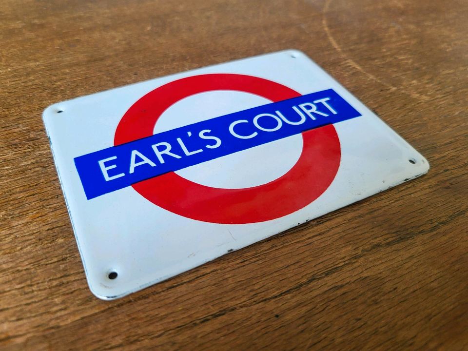 Miniatur Emailleschild London Undergroung Earl's Court in Berlin