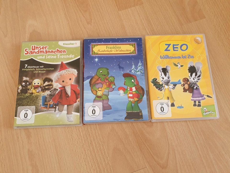 DVDs Zeo Zebra, Franklin, Sandmännchen in Althengstett