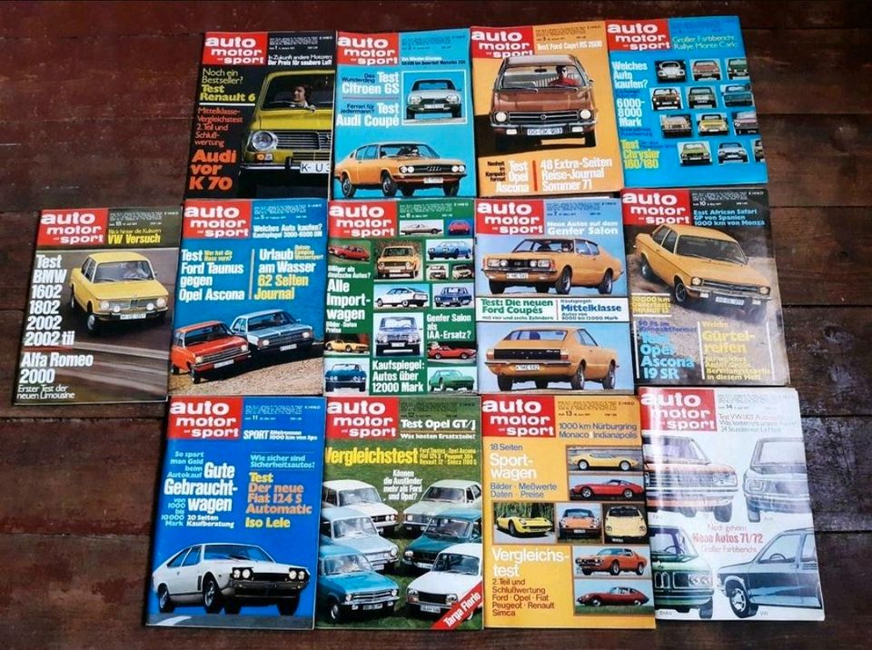Auto Motor Sport Zeitschriften Youngtimer 1970 71 70er Retro in Soest