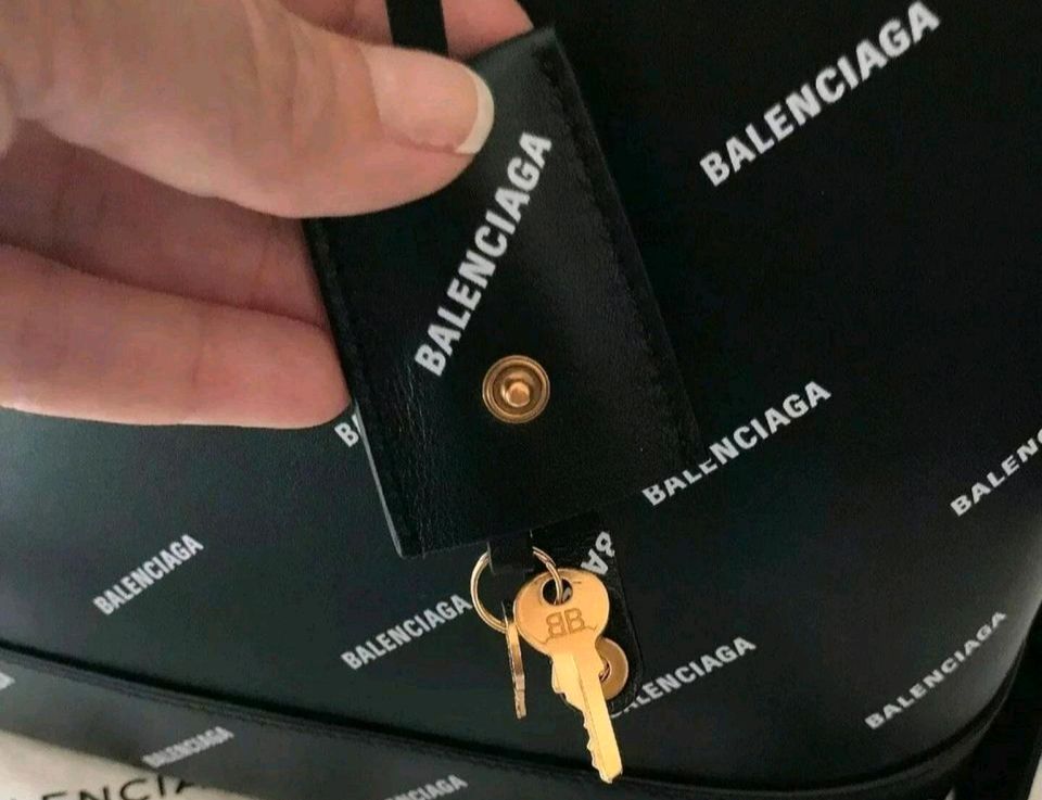 Balenciaga Ville Bag M handle bag, original, logo print, Tasche in Möser