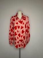 NEU Bluse Gr.XXL Gr.46 rosa rot langarm Herzmuster Hessen - Gernsheim  Vorschau