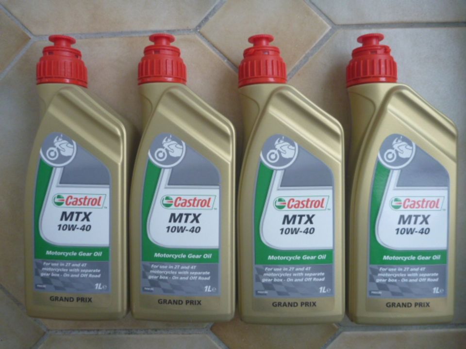 4 x neues - 1 Liter Öl -  Castrol  -  MTX  10W - 40  Getriebeöl in Neumarkt i.d.OPf.