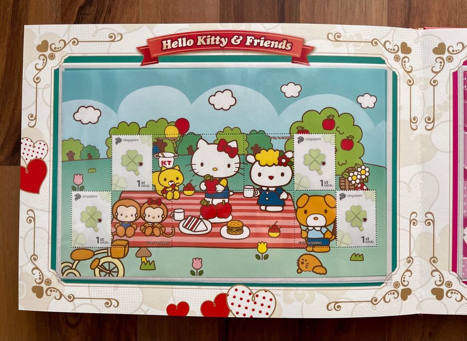 HELLO KITTY Briefmarken aus Singapur zum 40. Geb. NEU, inkl.Porto in Hattersheim am Main