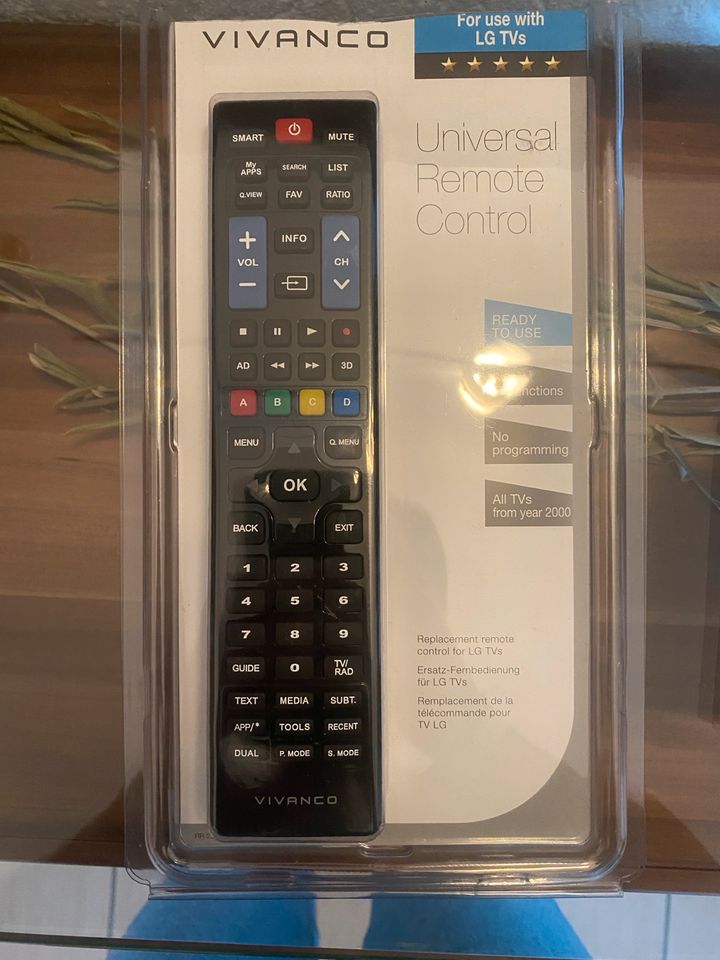 Universal Fernbedienung LG TV alle Modelle in Remscheid