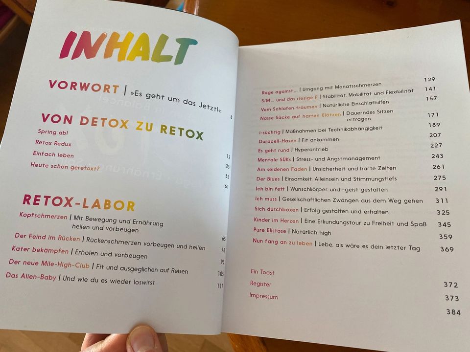 RETOX - Buch - Yoga Ernährung Spirit - Dein Leben in Balance! in Berlin