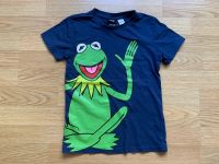 H&M T-Shirt dunkelblau Muppets Kermit der Frosch 122 128 Niedersachsen - Hattorf am Harz Vorschau