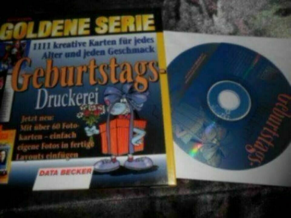 Data Becker PC CD Geburtstag-Druckerei, mit 1111 kreative Karten+ in Bischofswerda