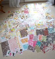 860 g Konvolut Scrapbooking Sticker säurefrei Brandenburg - Teltow Vorschau