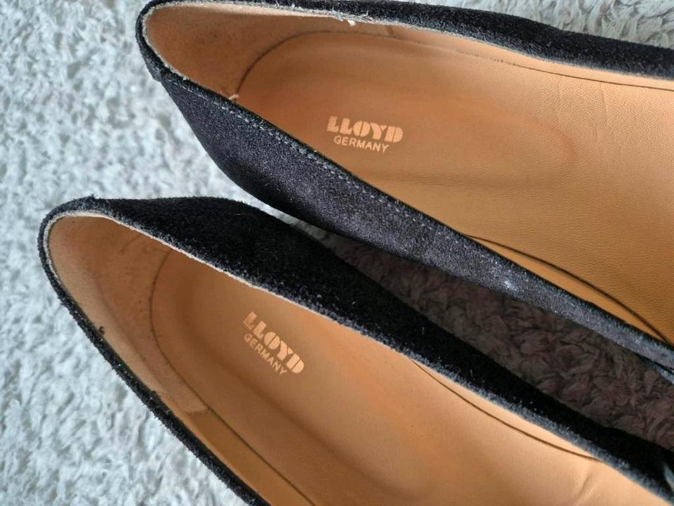Neu Lloyd Slipper Mokassins Loafer 38,5 wildleder schwarz in Kempen