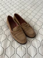 Wildleder-Loafer mit Knopfleiste, Gr. 39, Made in Italy Köln - Rodenkirchen Vorschau