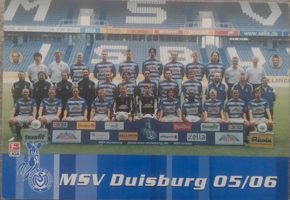MSV Duisburg Mannschaftskarten in Langerwehe
