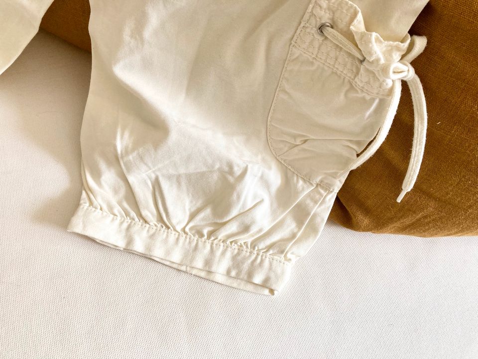 Mango Hose Cargo Shorts Capri Creme Baumwolle 36 Neu in Köln