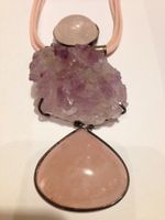 Amethyst-Rosenquarz-Halsband, Heilstein, Edelstein Essen - Essen-Stadtmitte Vorschau