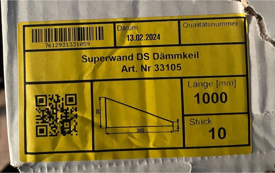 Dämmkeil | Dämmkeile | Superwand | KORFF | 2Stk. in Leipzig