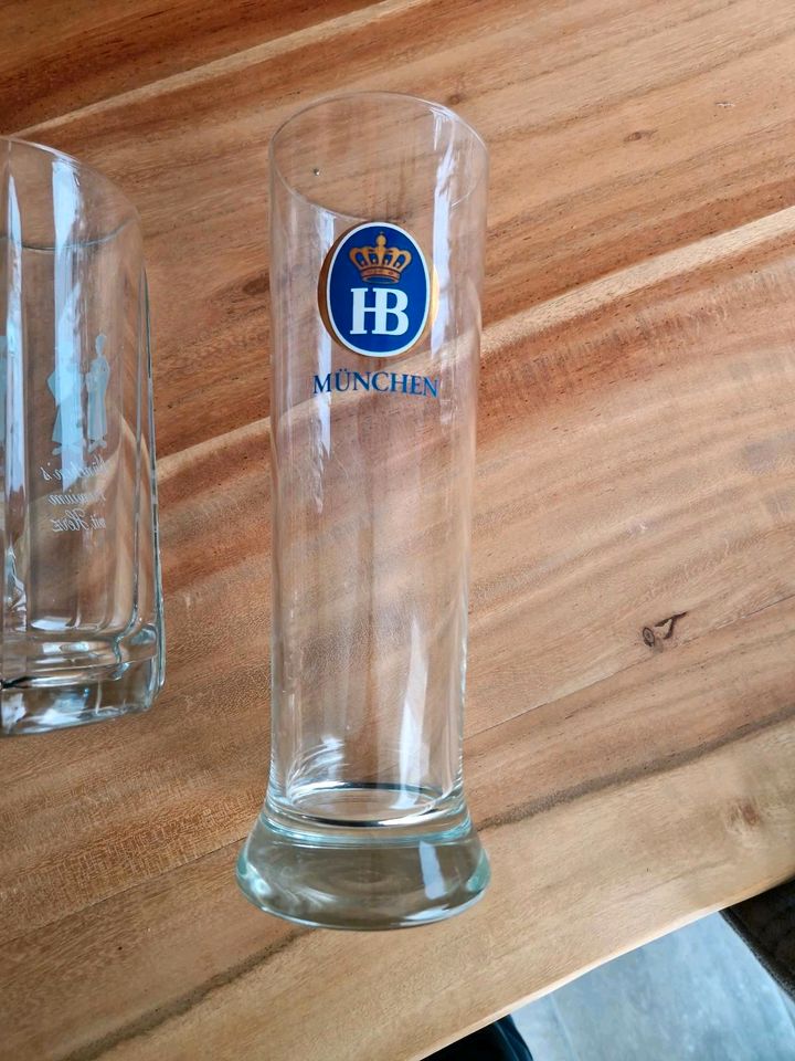 HB München 2 Biergläser Bierglas weizenglas in Leipzig