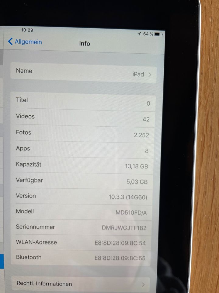 iPad 4 16 GB schwarz super Zustand inkl Hülle Flipcase in Hilchenbach