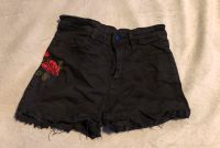 Hose Shorts Hotpants schwarz rose Gothic Harajuku Alternative emo Leipzig - Großzschocher Vorschau