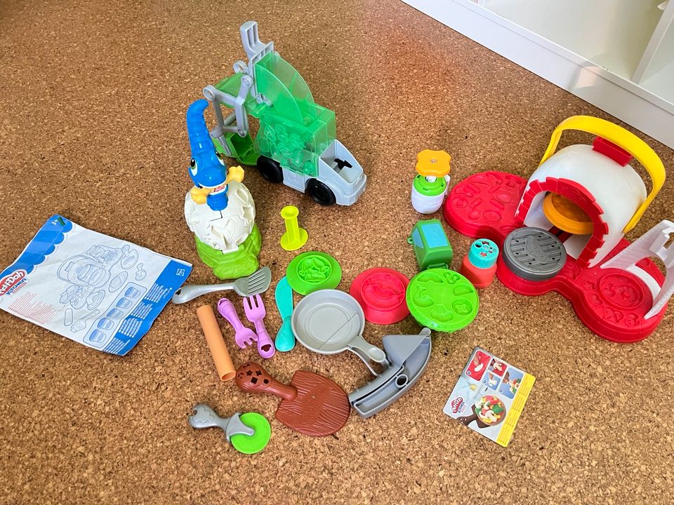 Playdoh Zubehör Pizzeria Dinosaurier Müllabfuhr in Hemmingen