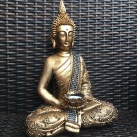 (22€/Stk) 2er Buddha 33cm Farbe silber gold Zeremonie Religion Frankfurt am Main - Westend Vorschau