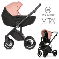 My Junior VITA unique 2 - 2in1 Kinderwagen-Set - Melon Rose - XXL-Zubehörpaket - NEU Hessen - Fulda Vorschau