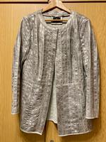 extravagante Lederjacke Reptildruck grau Gr. 42 Leipzig - Paunsdorf Vorschau