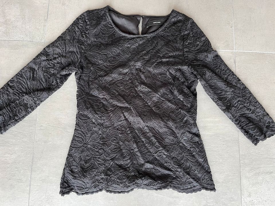 Vero Moda Spitzen Shirt | Schwarz | Gr. S in Grafing bei München