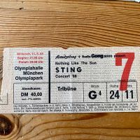 Sammler Ticket historisch STING München 1988 Nothing like the Sun Ludwigsvorstadt-Isarvorstadt - Isarvorstadt Vorschau