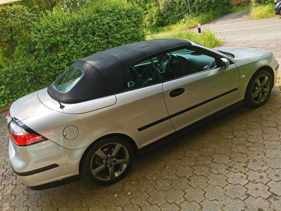 Saab 9.3 Cabriolet 1.8  Silver&Black 175HP in Mecklenbeck