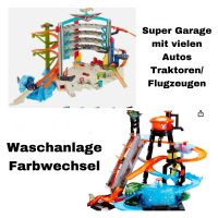 Hot Wheels Mega Garage u. Waschanlage mit Autos u. Zubehör Sachsen - Weischlitz Vorschau