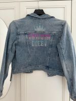 H&M Jeansjacke mit Unicorn Queen hinten Größe 158 wie Neu Mitte - Tiergarten Vorschau