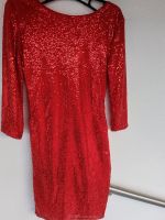 Rotes Pailletten Kleid Größe S Bayern - Dietersburg Vorschau