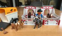 Playmobil 5 Pferde + Cowboy + 2 Pferdeboxen + Pferdetransporter Baden-Württemberg - Ubstadt-Weiher Vorschau