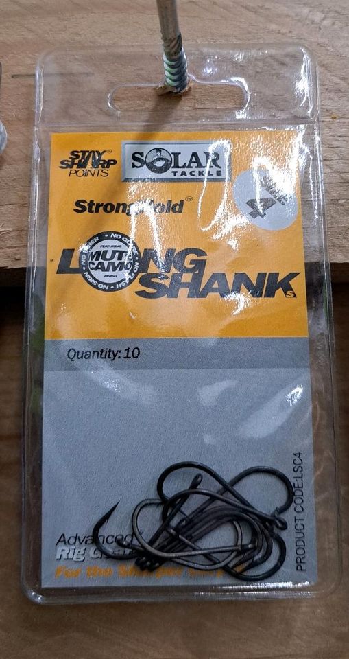 Solar Tackle StrongHold Longshanks Hooks Size 4 - 1. SERIE NEU!!! in Bad Bentheim