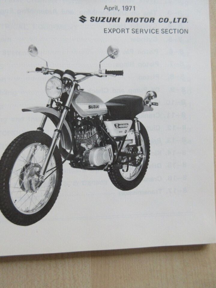Suzuki TS 250 R Werkstatthandbuch Service Manual 1971 in Gelsenkirchen
