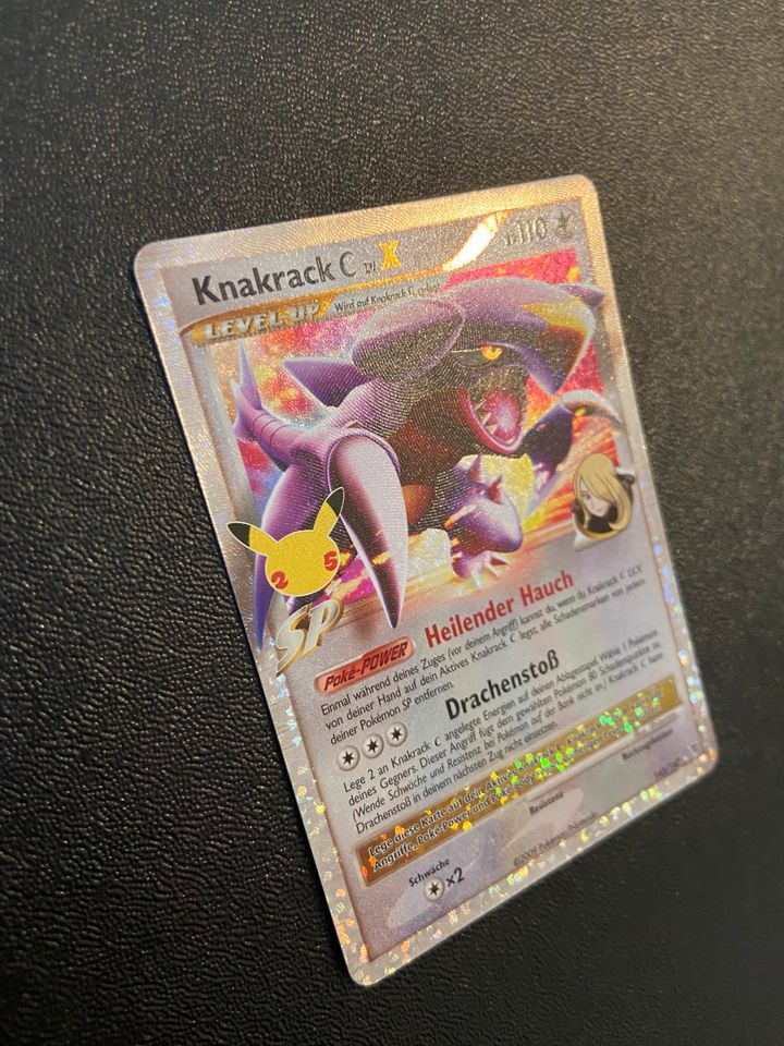 Pokémon TCG Knakrack C LV. X Goldstar Celebrations Karte Deutsch in Porta Westfalica