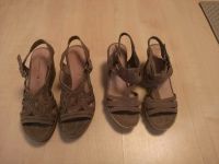 Tamaris Sandalen Keilabsatz Gr. 37 Taupe Damen Wildleder Hamburg-Nord - Hamburg Fuhlsbüttel Vorschau