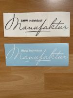 BMW Individual Manufaktur Aufkleber Sachsen - Markneukirchen Vorschau