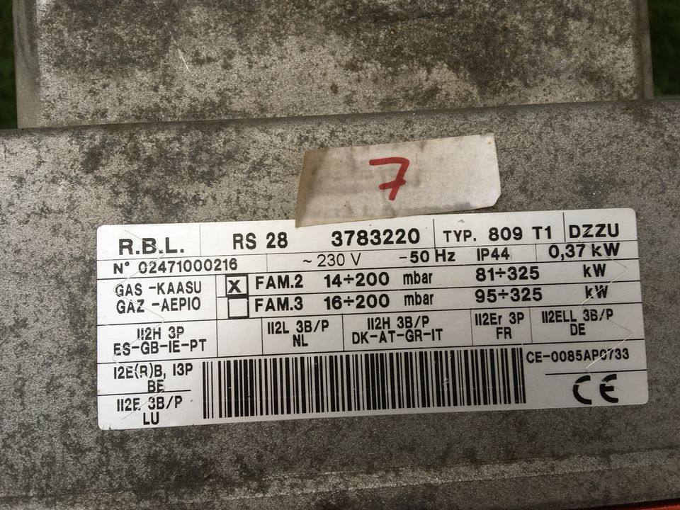 Riello RS 28 Gas-Gebläsebrenner mit 81-325KW in Reichenbach (Vogtland)