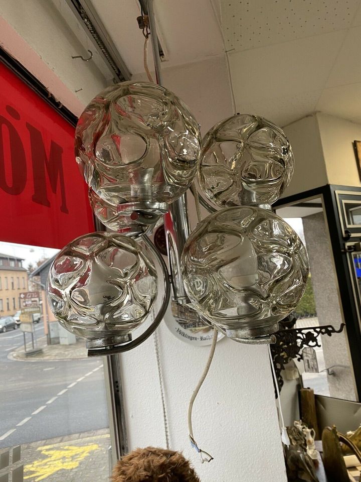 Hängelampe Kugellampe 70er Jahre Vintage Glaskugel Lampe in Völklingen