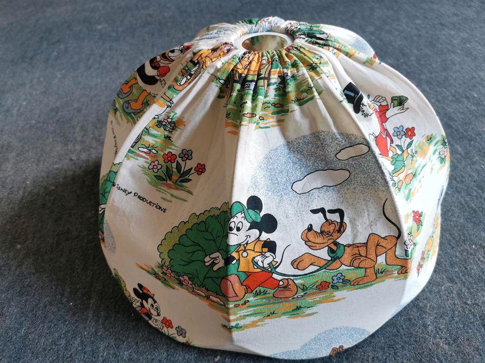 Lampenschirm Walt Disney, c 80er, Donald Duck, Micky Maus+Co**top in Löhne