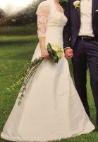 Brautkleid / Hochzeitskleid mit Spitzenbolero, Gr. 36, Ivory Nordrhein-Westfalen - Inden Vorschau