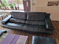 Rolf Benz 6500 Sofa Dreisitzer Leder schwarz mit 2 Hockern Hessen - Bad Hersfeld Vorschau